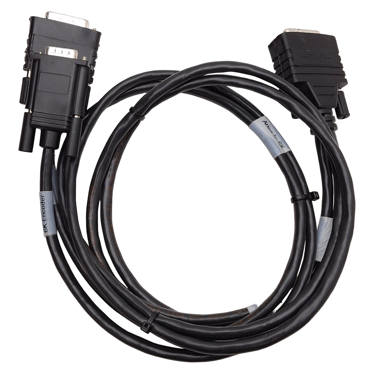Used Parker 71-021600-04 Rev A Command Cable, Aries to 6K, Encoder & Drive, 4ft