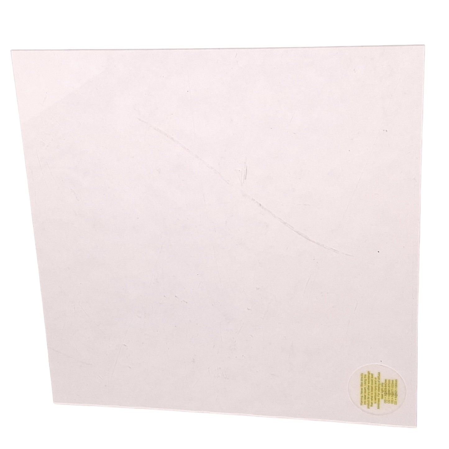 Used Lot of 2 Acrylic Laser Safety Window 805-1064nm NIR, 11in x 11in x 0.063in Thick