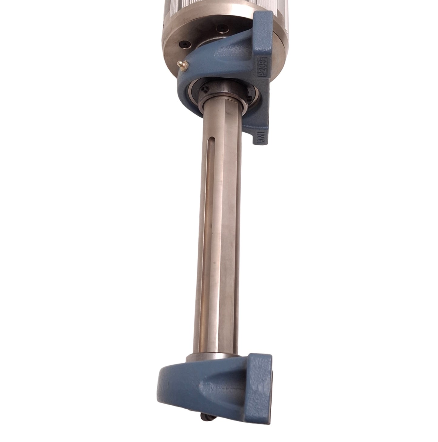 Used Convertech 04002023 Pneumatic Core Chuck w/ Shaft & Bearings, ø6in x 14.5in