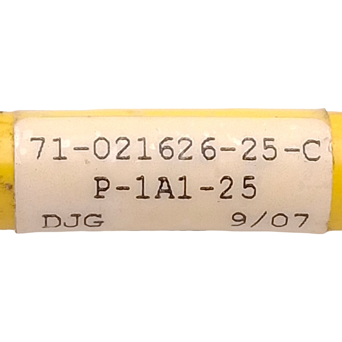 Used Parker 71-021626-25-C Low Power Servo Motor Cable, 6-Pin PS to Flying Leads 25ft