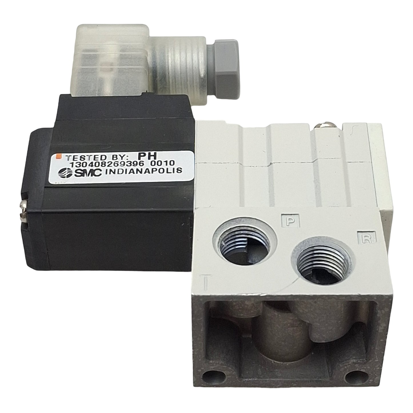 Used SMC NVKF334-5DZ-01T Solenoid Valve, 3/2-Way, 1/8in NPT, 0-0.7MPa, 24VDC Coil