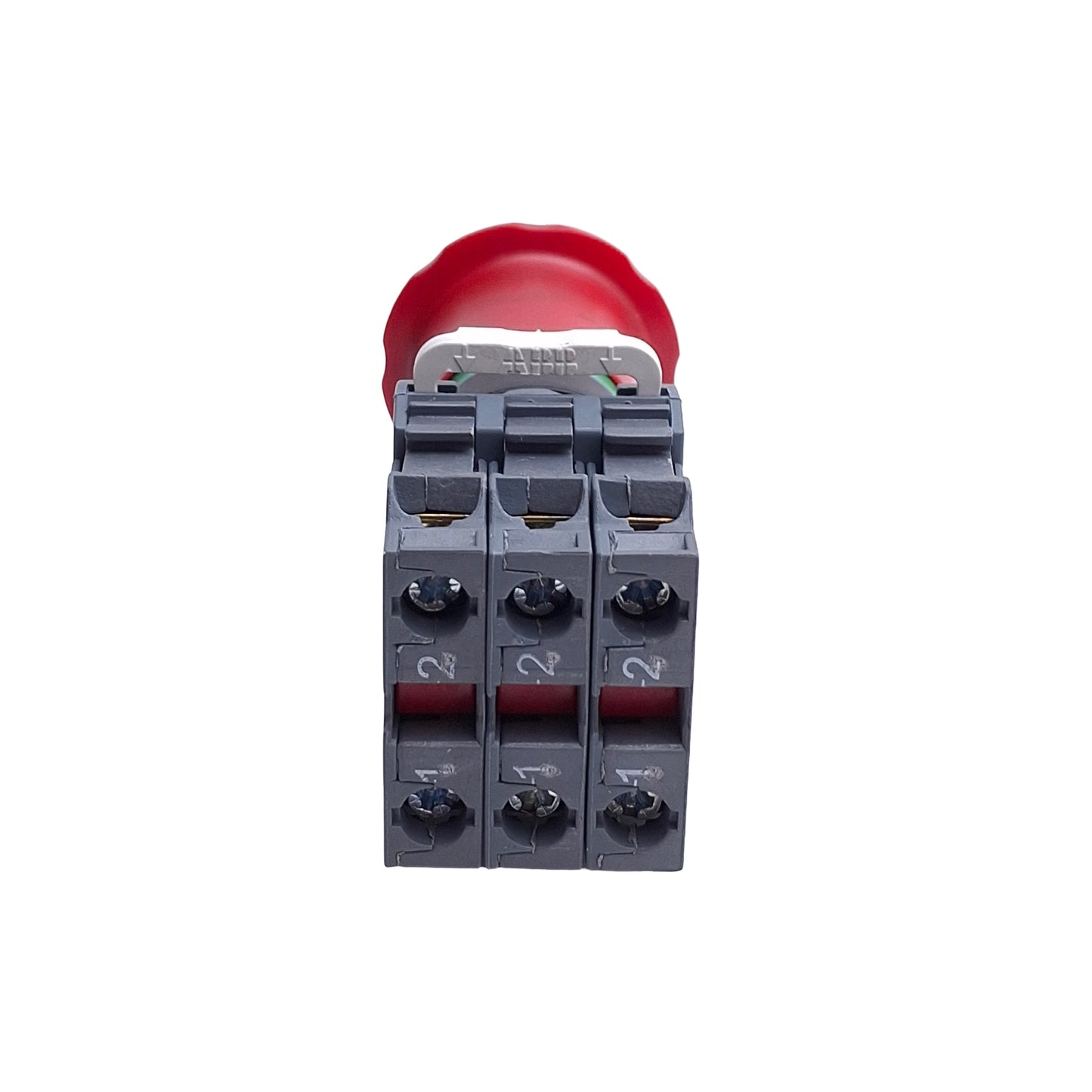 Used ABB MPET4-10R E-Stop Push Twist Release Button ø22mm, 3NC Contact, 690V 10A