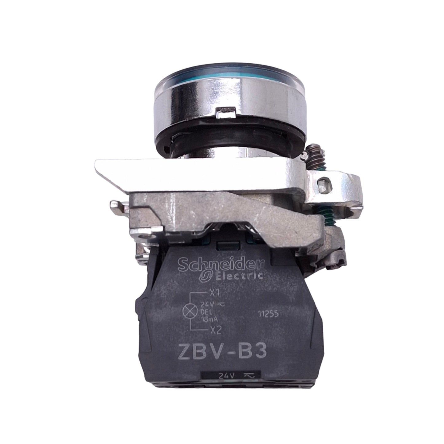 New – Open box Schneider Electric XB4BW33B1 Illuminated Green Pushbutton, 22mm, 1NO, 24V