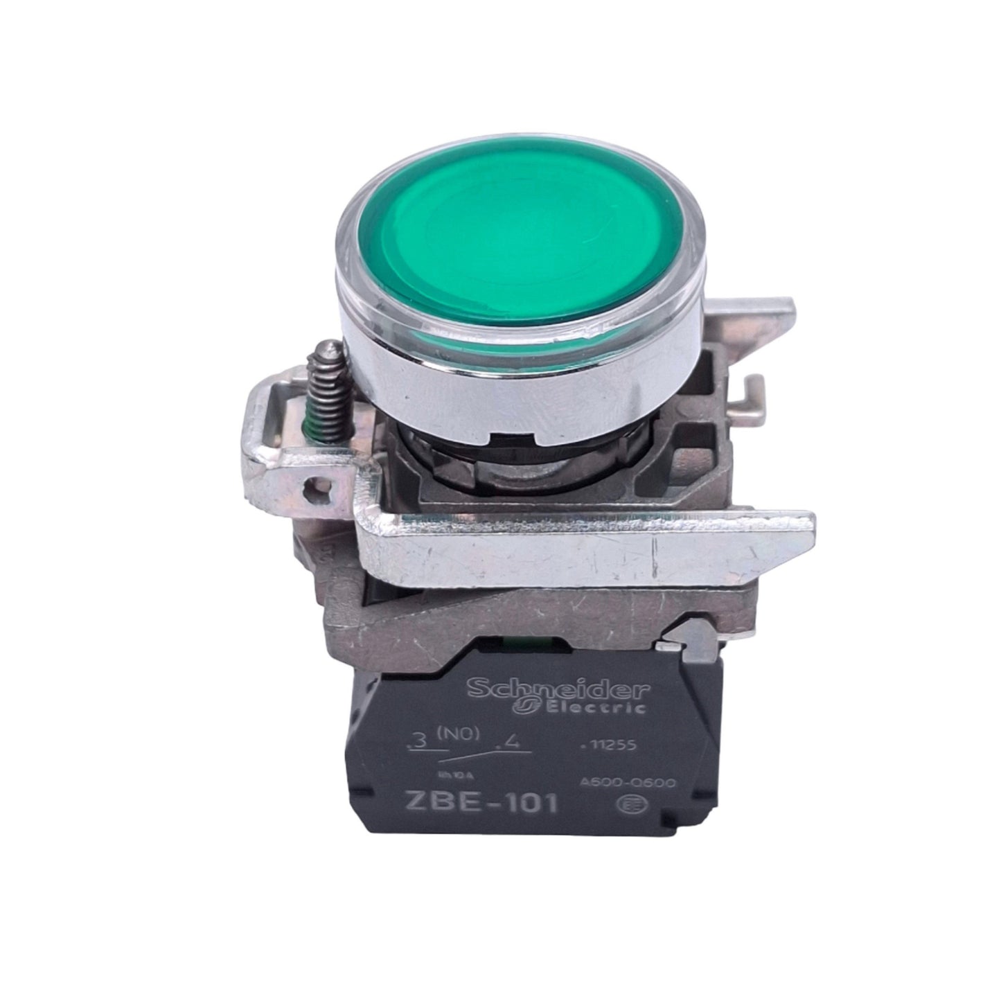 New – Open box Schneider Electric XB4BW33B1 Illuminated Green Pushbutton, 22mm, 1NO, 24V
