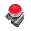 New – Open box Schneider Electric XB4BW34B2 Illuminated Red Pushbutton, 22mm, 1NC, 24V