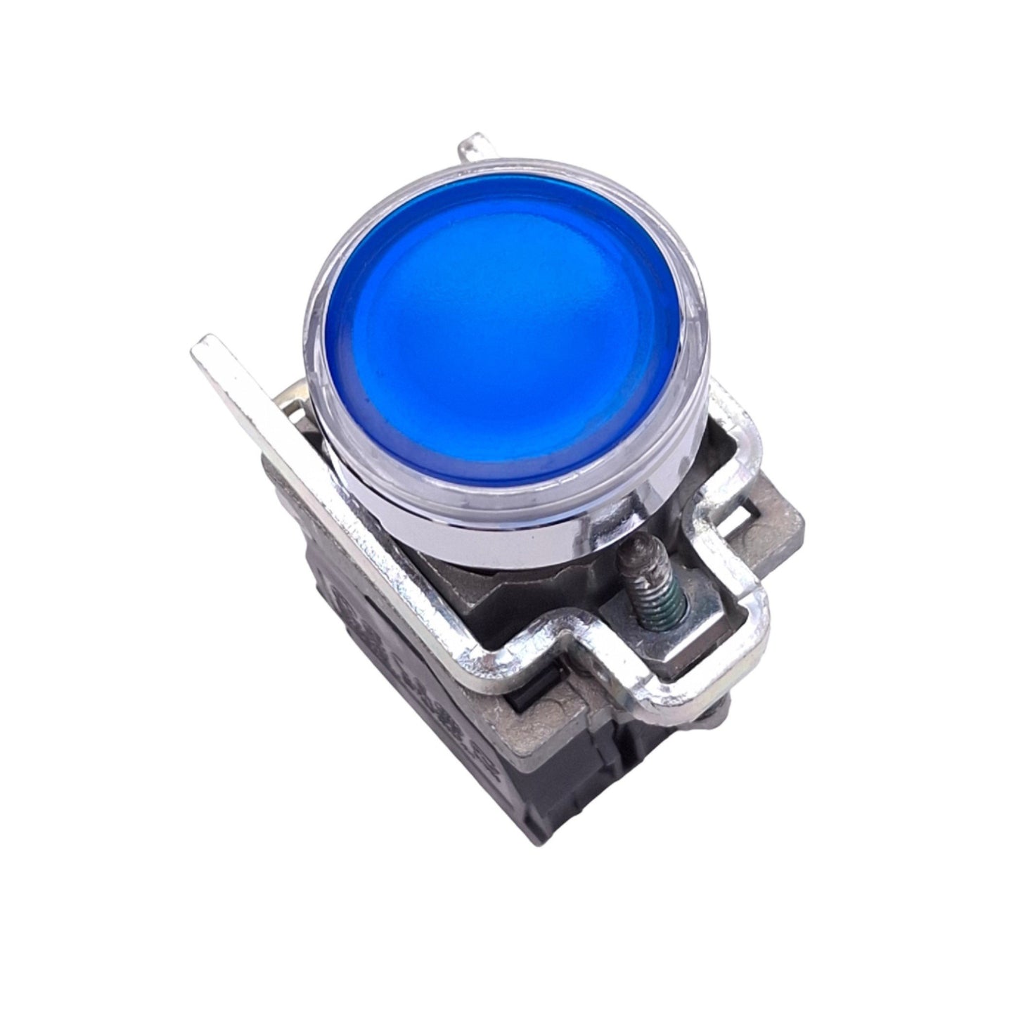 New – Open box Schneider Electric XB4BW36B1 Illuminated Blue Pushbutton, 22mm, 1NO, 24V