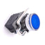 New – Open box Schneider Electric XB4BW36B1 Illuminated Blue Pushbutton, 22mm, 1NO, 24V
