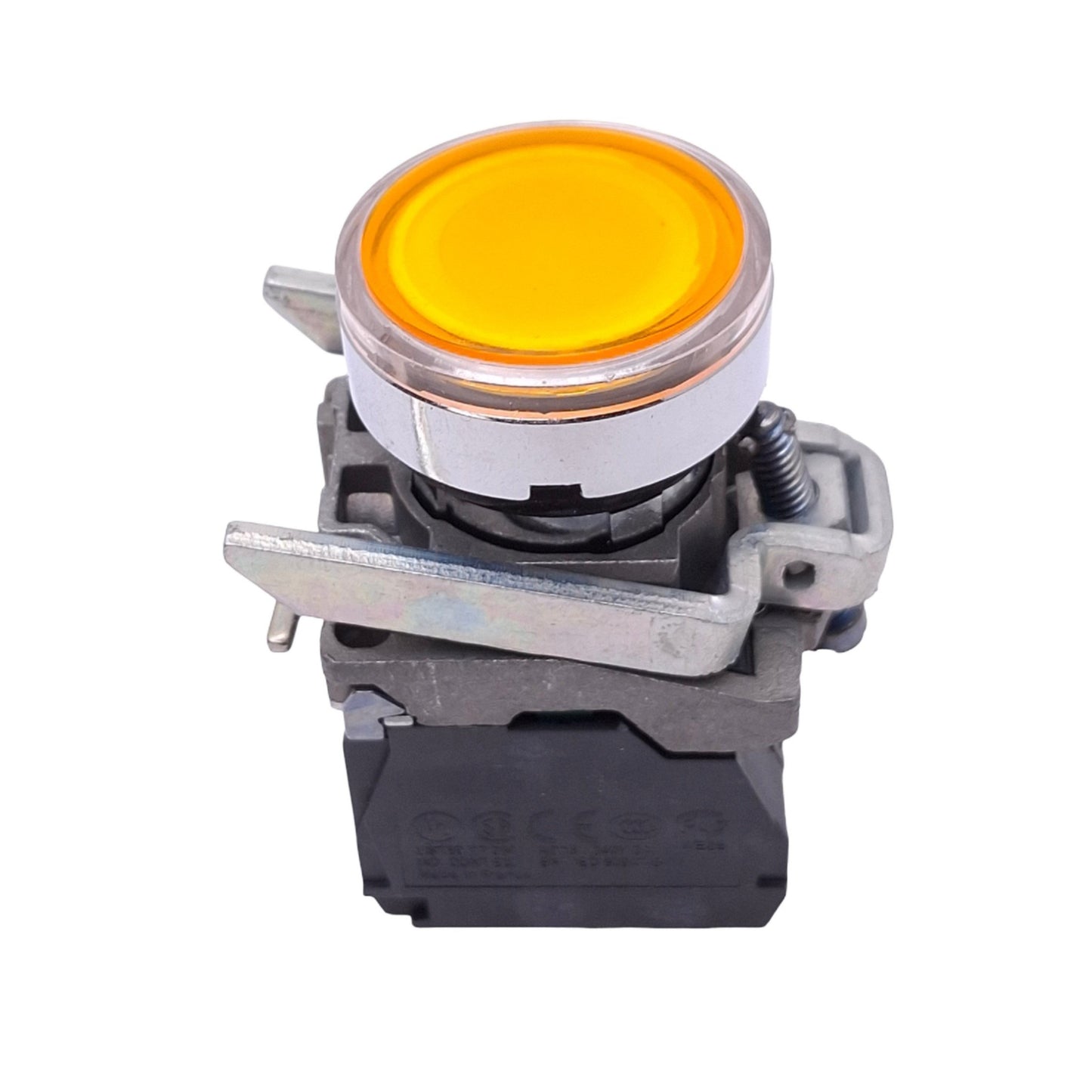 New – Open box Schneider Electric XB4BW35B1 Illuminated Orange Pushbutton, 22mm, 1NO, 24V