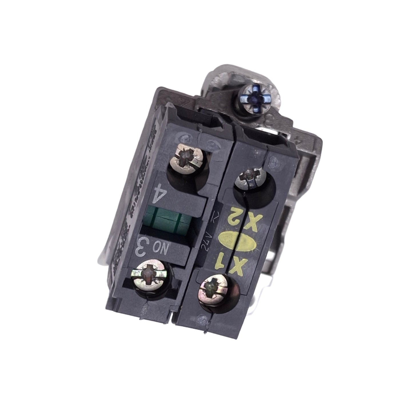 New – Open box Schneider Electric XB4BW35B1 Illuminated Orange Pushbutton, 22mm, 1NO, 24V
