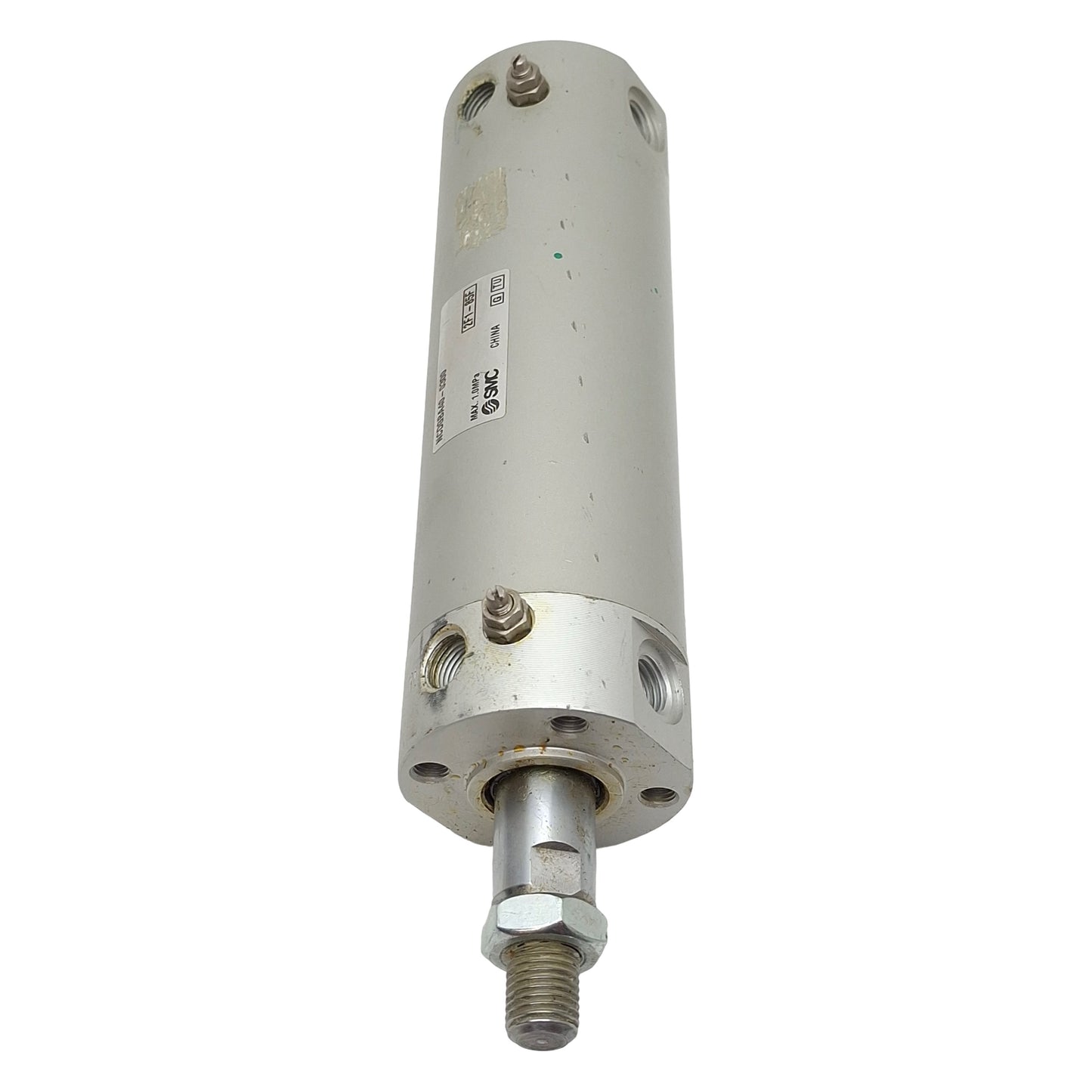 Used SMC NCDGBA40-0300 Pneumatic Cylinder, ø1-1/2in Bore, 3in Stroke, 1/8in NPT, 1MPa