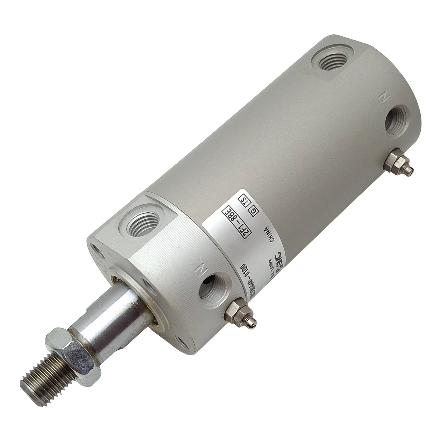 Used SMC NCDGBA40-0100 Pneumatic Cylinder, ø1-1/2in Bore, 1in Stroke, 1/8in NPT, 1MPa