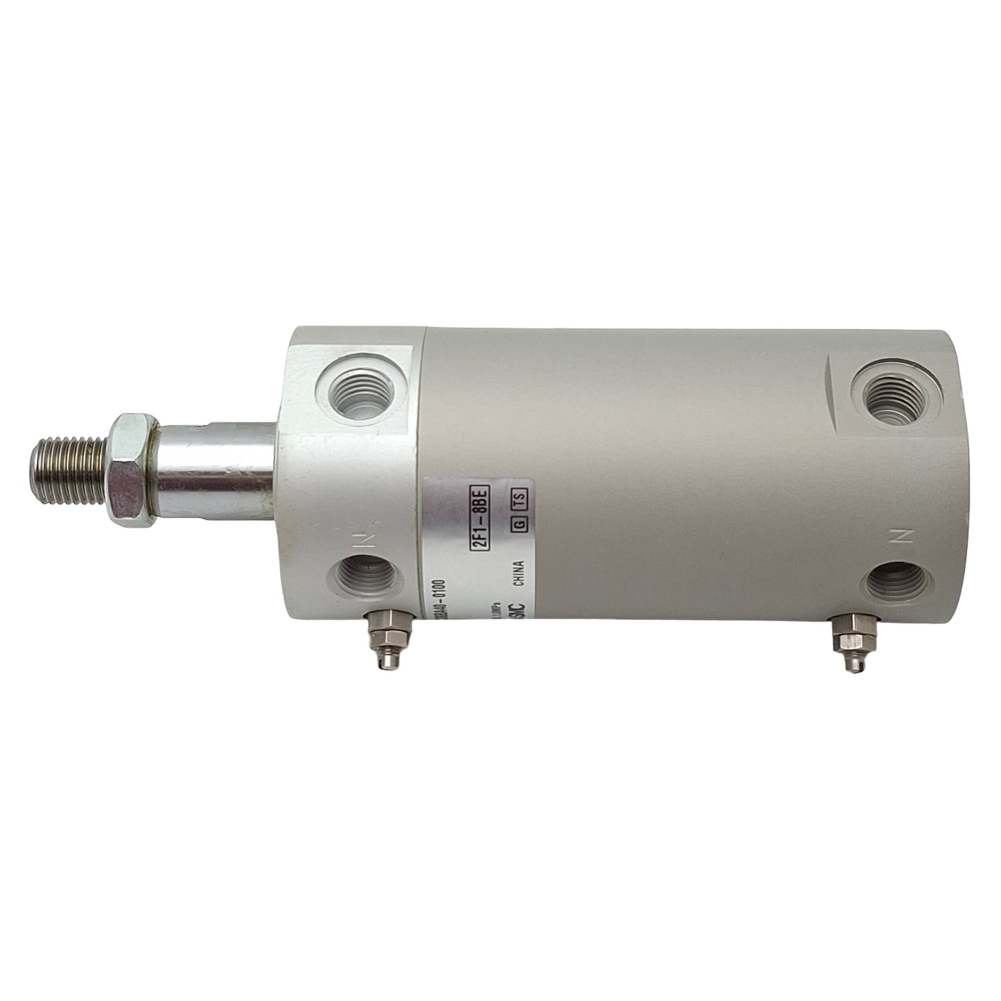 Used SMC NCDGBA40-0100 Pneumatic Cylinder, ø1-1/2in Bore, 1in Stroke, 1/8in NPT, 1MPa