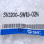 New SMC SV3200-5W1U-02N Solenoid Valve 2-Position 5-Port, 1/4" NPT, 24VDC Coil