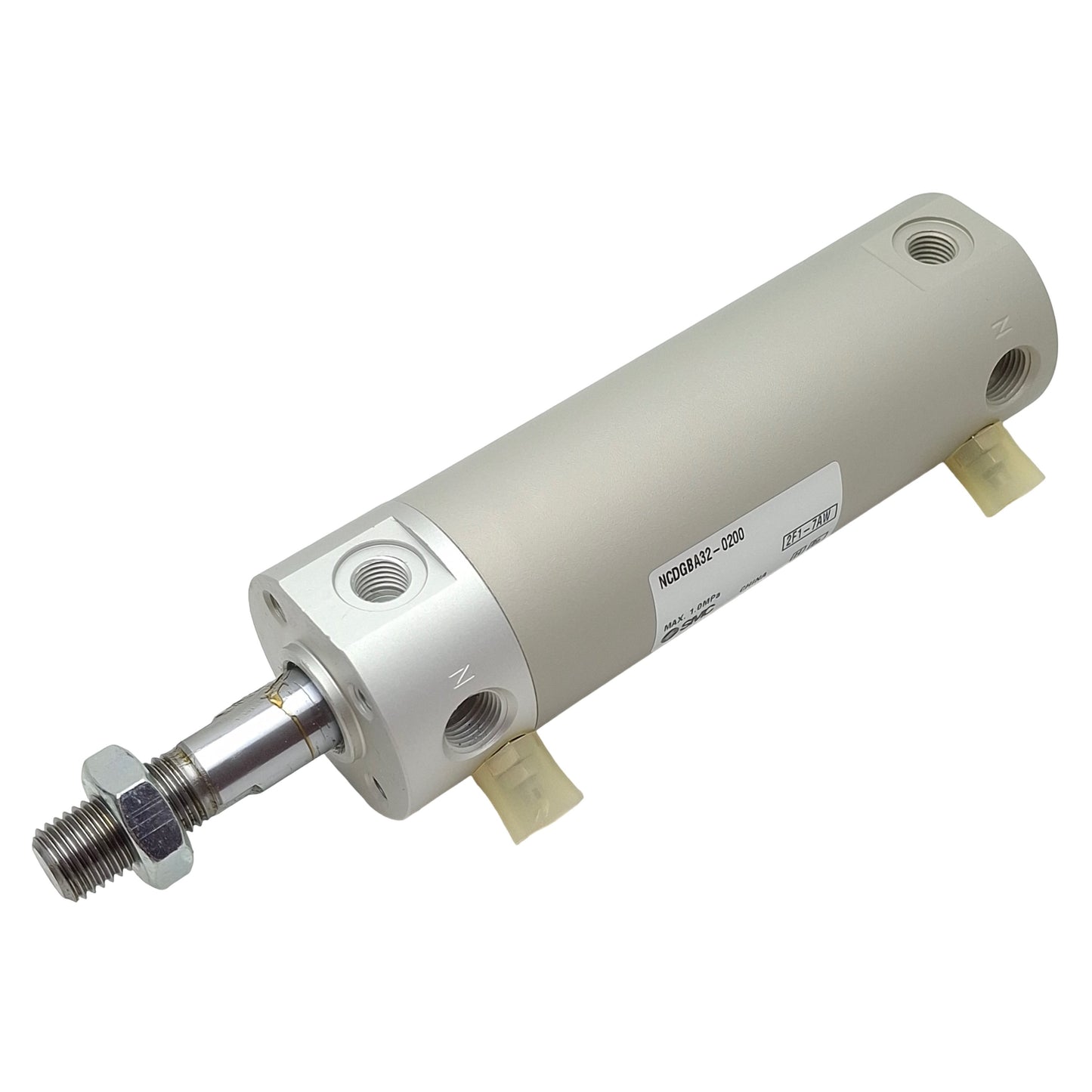 New SMC NCDGBA32-0200 Pneumatic Cylinder, ø1-1/4in Bore, 2in Stroke, 1/8in NPT, 1MPa