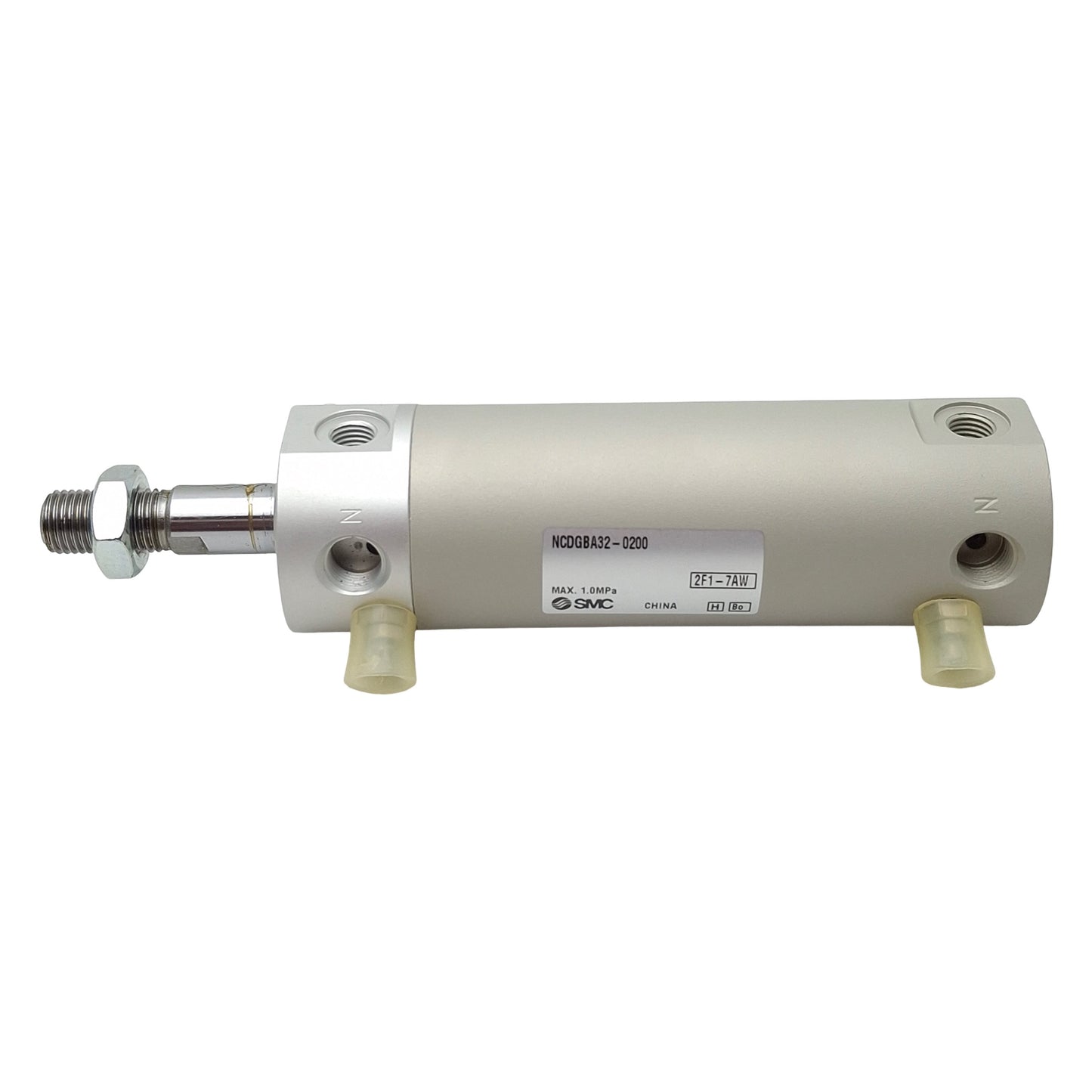 New SMC NCDGBA32-0200 Pneumatic Cylinder, ø1-1/4in Bore, 2in Stroke, 1/8in NPT, 1MPa