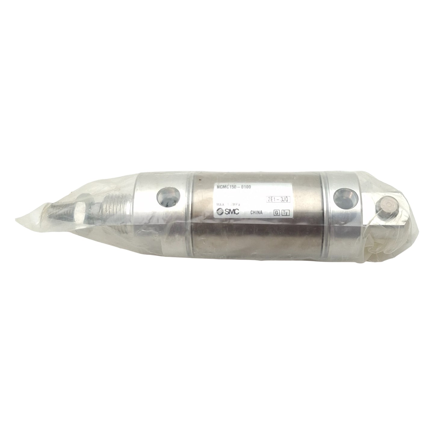 New SMC NCMC150-0100 Pneumatic Cylinder ø1-1/2in Bore, 1in Stroke, 1/8in NPT, 1.7MPa