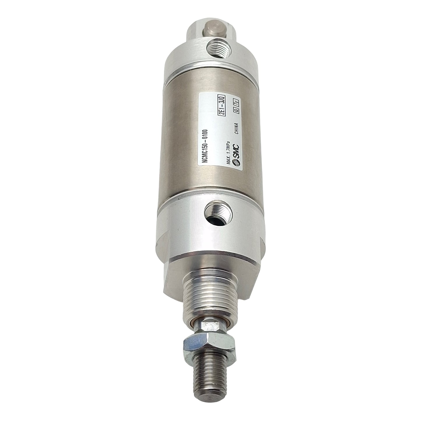 New SMC NCMC150-0100 Pneumatic Cylinder ø1-1/2in Bore, 1in Stroke, 1/8in NPT, 1.7MPa