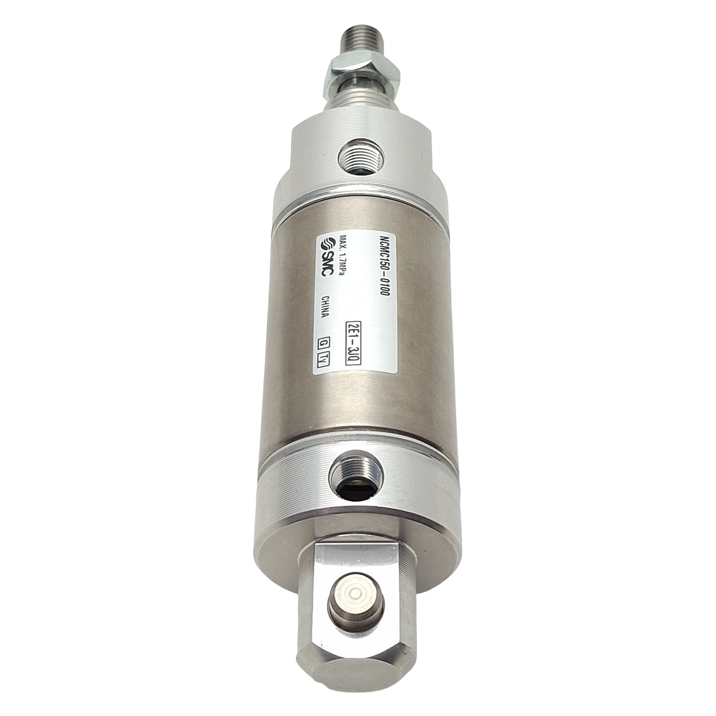 New SMC NCMC150-0100 Pneumatic Cylinder ø1-1/2in Bore, 1in Stroke, 1/8in NPT, 1.7MPa