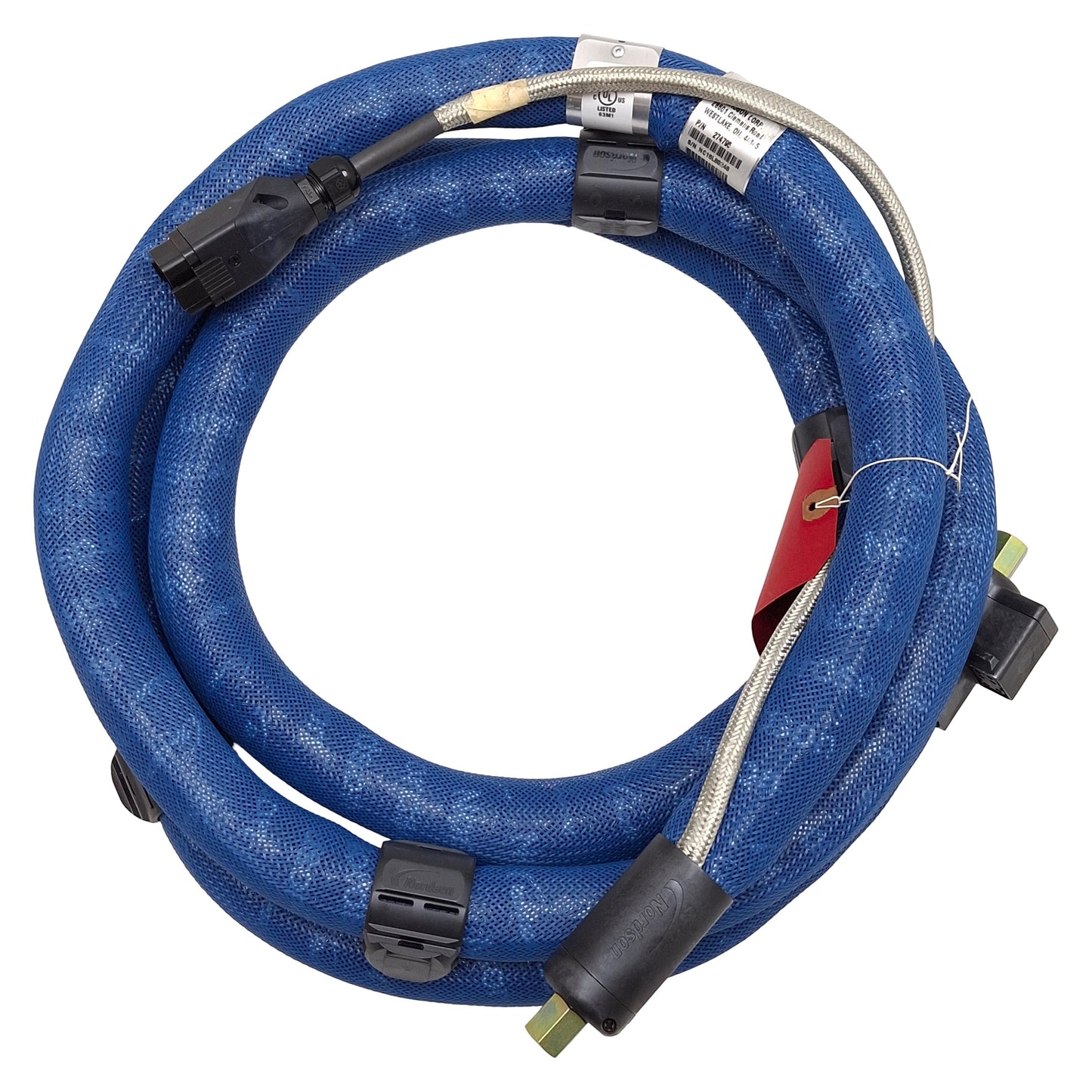 New Nordson 274795 Blue Series Hot Melt Hydraulic Hose 376W 240VAC ø5/16in ID x 12ft