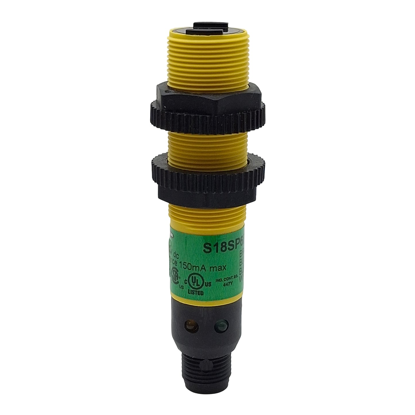 New Banner S18SP6FF100Q Photoelectric Sensor, PNP, 100mm Range, 10-30VDC, 4-Pin M12