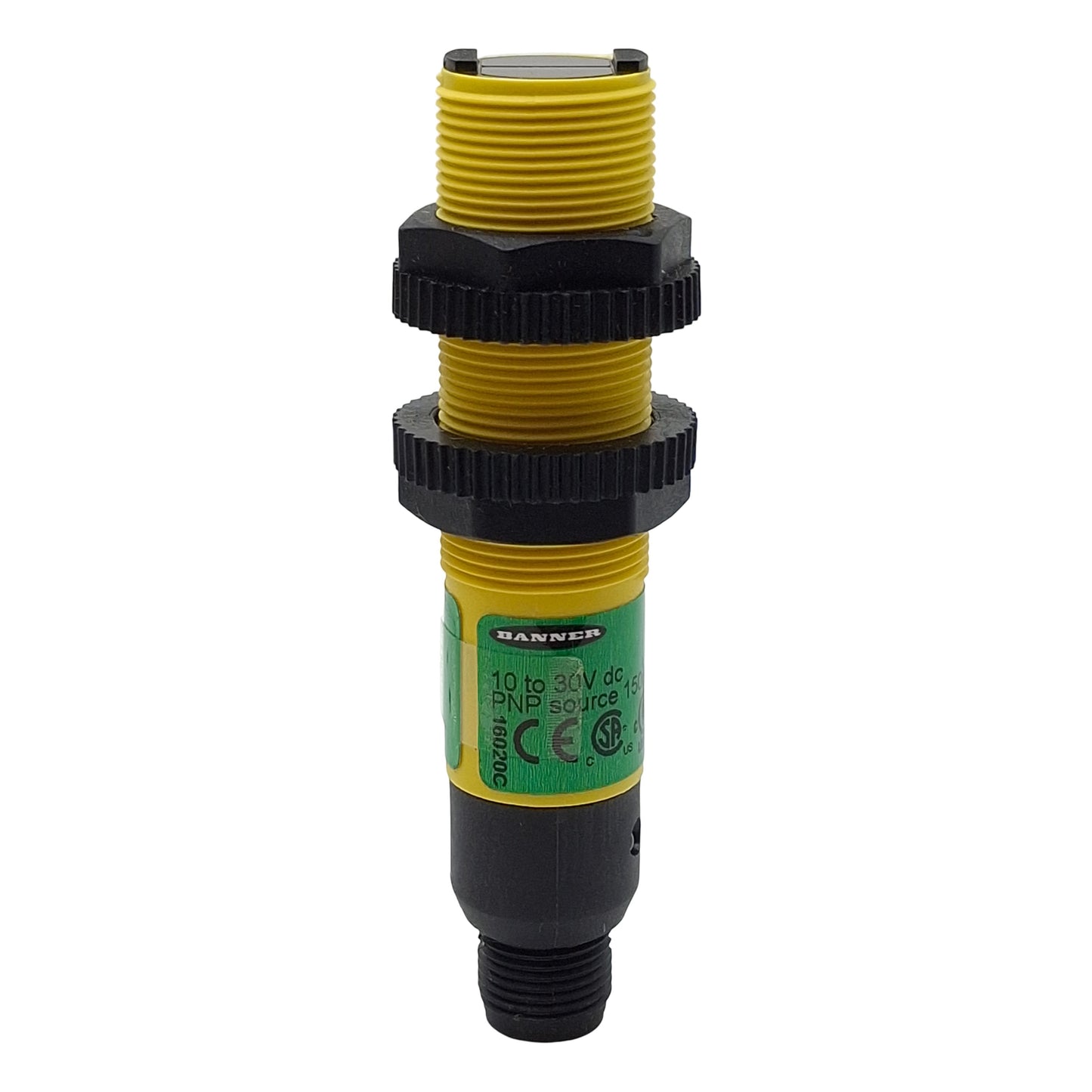 New Banner S18SP6FF100Q Photoelectric Sensor, PNP, 100mm Range, 10-30VDC, 4-Pin M12