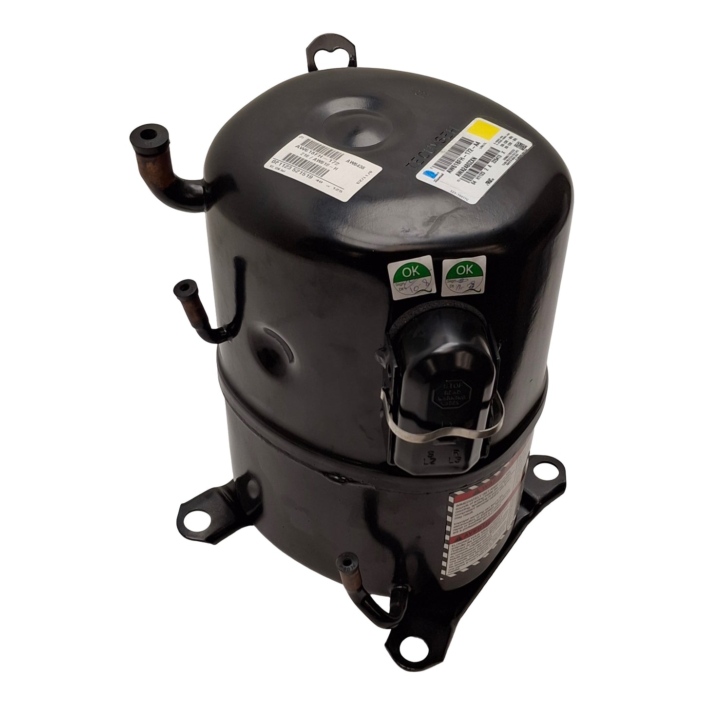 New Tecumseh AW618FH-172-A4 AWA2480ZXN APB Compressor, 2HP, 208-230VAC 60Hz, -10°F