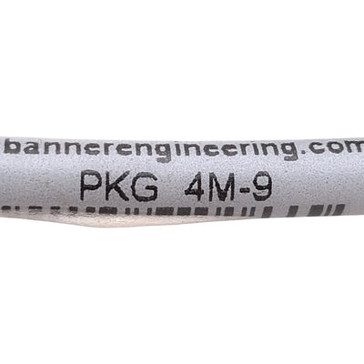 New Banner PKG 4M-9 02879 Single Ended Cordset, 30VDC 2A, M8 4-Pin Female, 9m