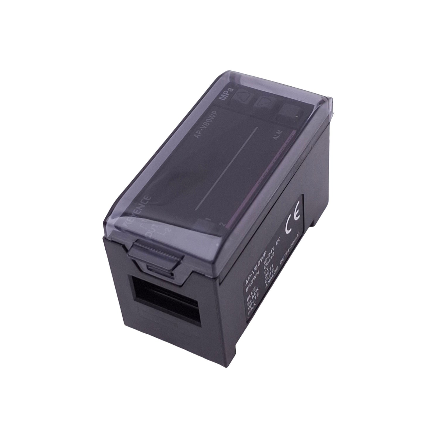 Used Keyence AP-V80WP Pressure Sensor Amplifier, PNP, 12-24VDC, 4-1/2 Digit