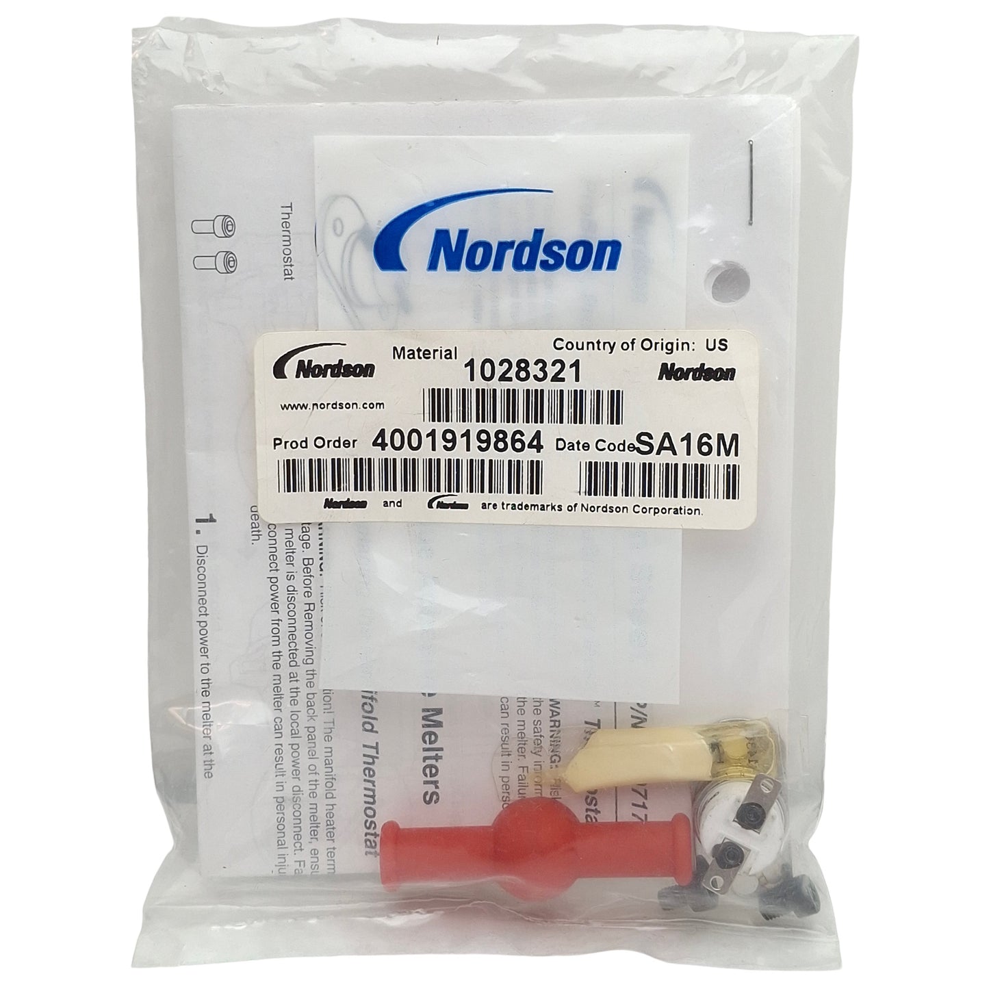 New Nordson 1028321 ProBlue DuraBlue Thermostat Service Kit, 500°F, M4