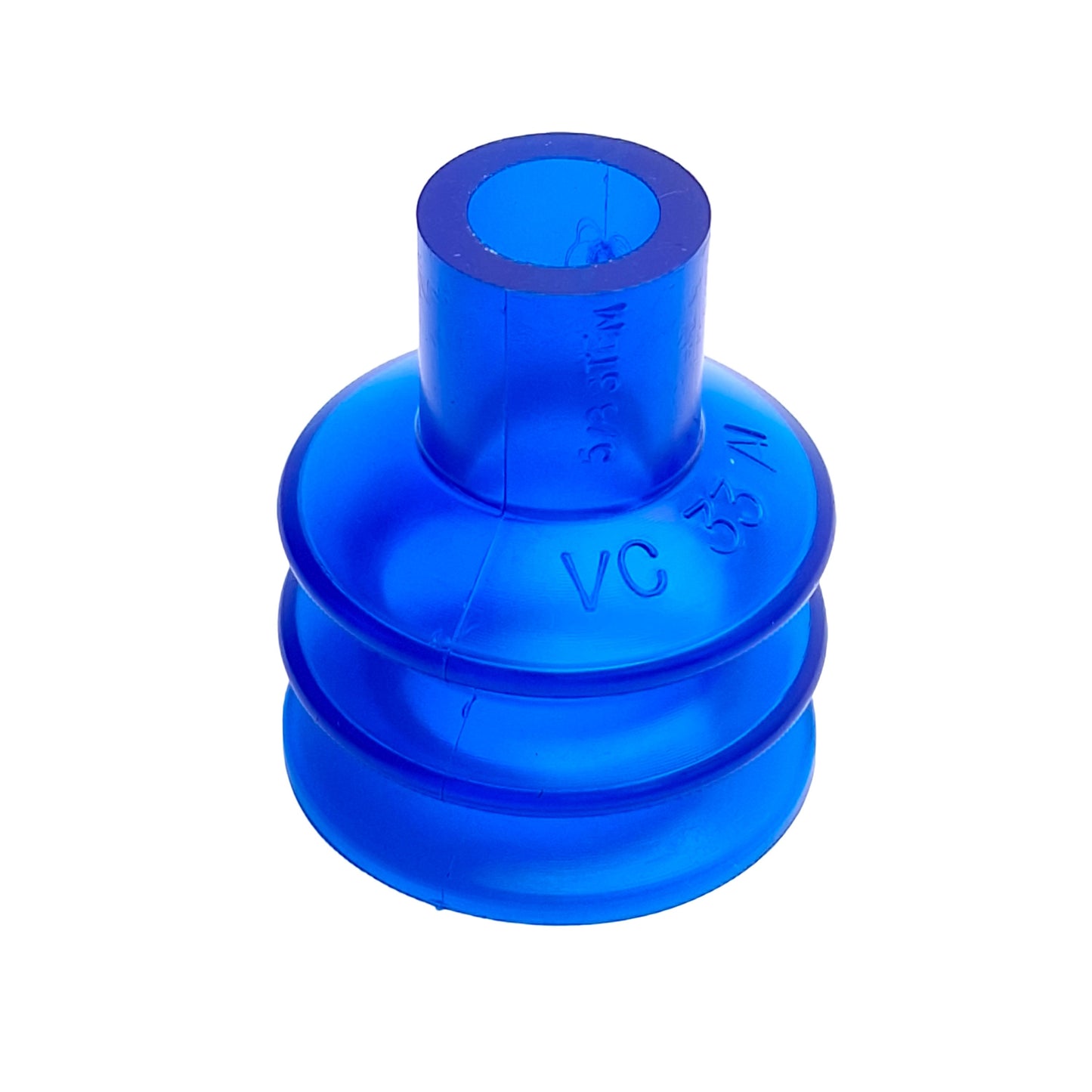 New – Open box Lot of 7 Vi-Cas VC33A1 Round Vacuum Cups, ø0.43in Stem, 2 Bellows, ø1.37 Cup