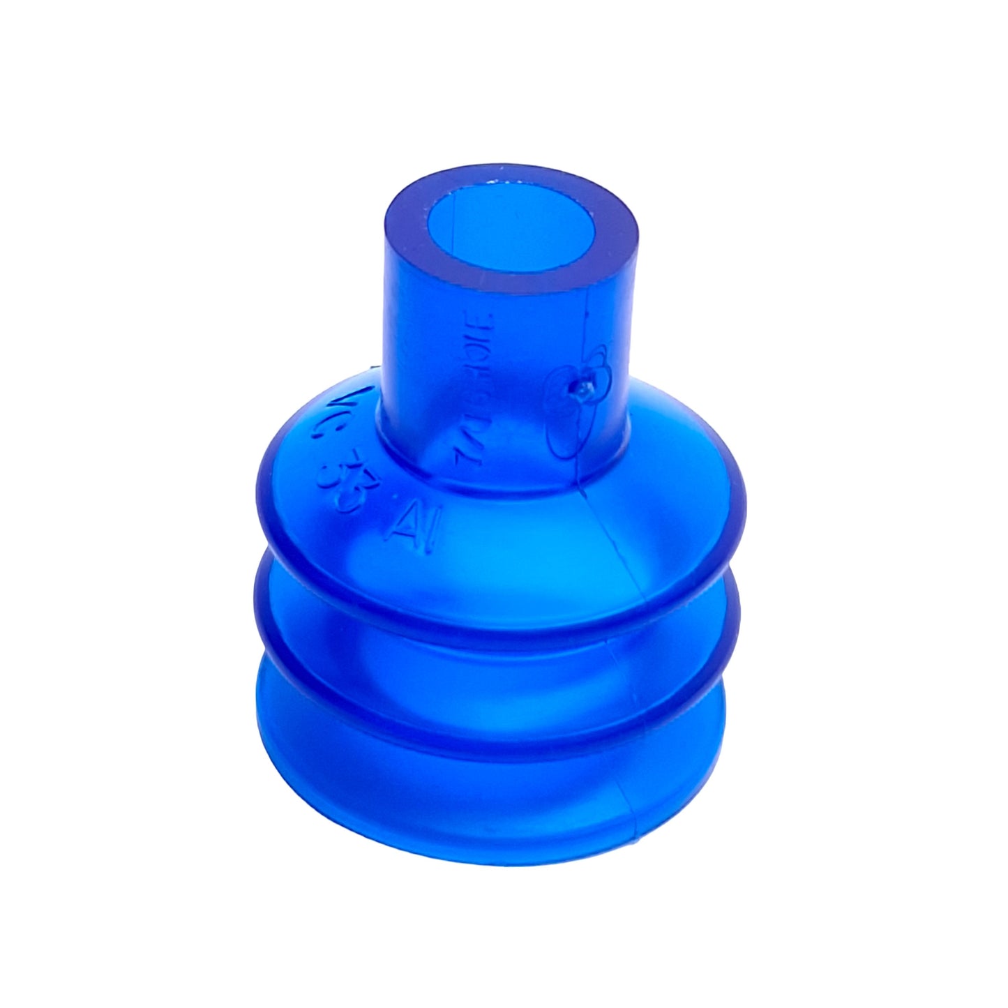 New – Open box Lot of 7 Vi-Cas VC33A1 Round Vacuum Cups, ø0.43in Stem, 2 Bellows, ø1.37 Cup