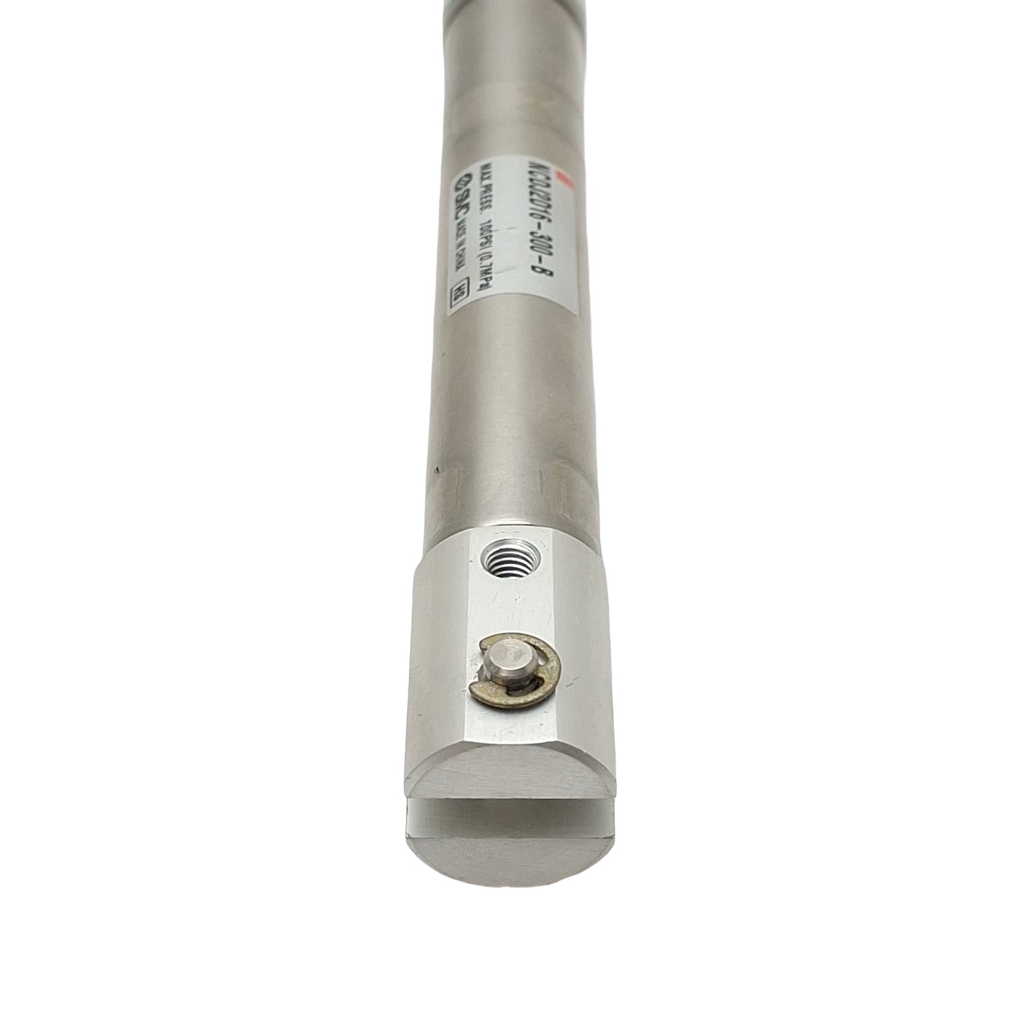 Used SMC NCDJ2D16-300-B Pneumatic Cylinder, ø5/8in Bore, 3in Stroke, #10-32, 100psi