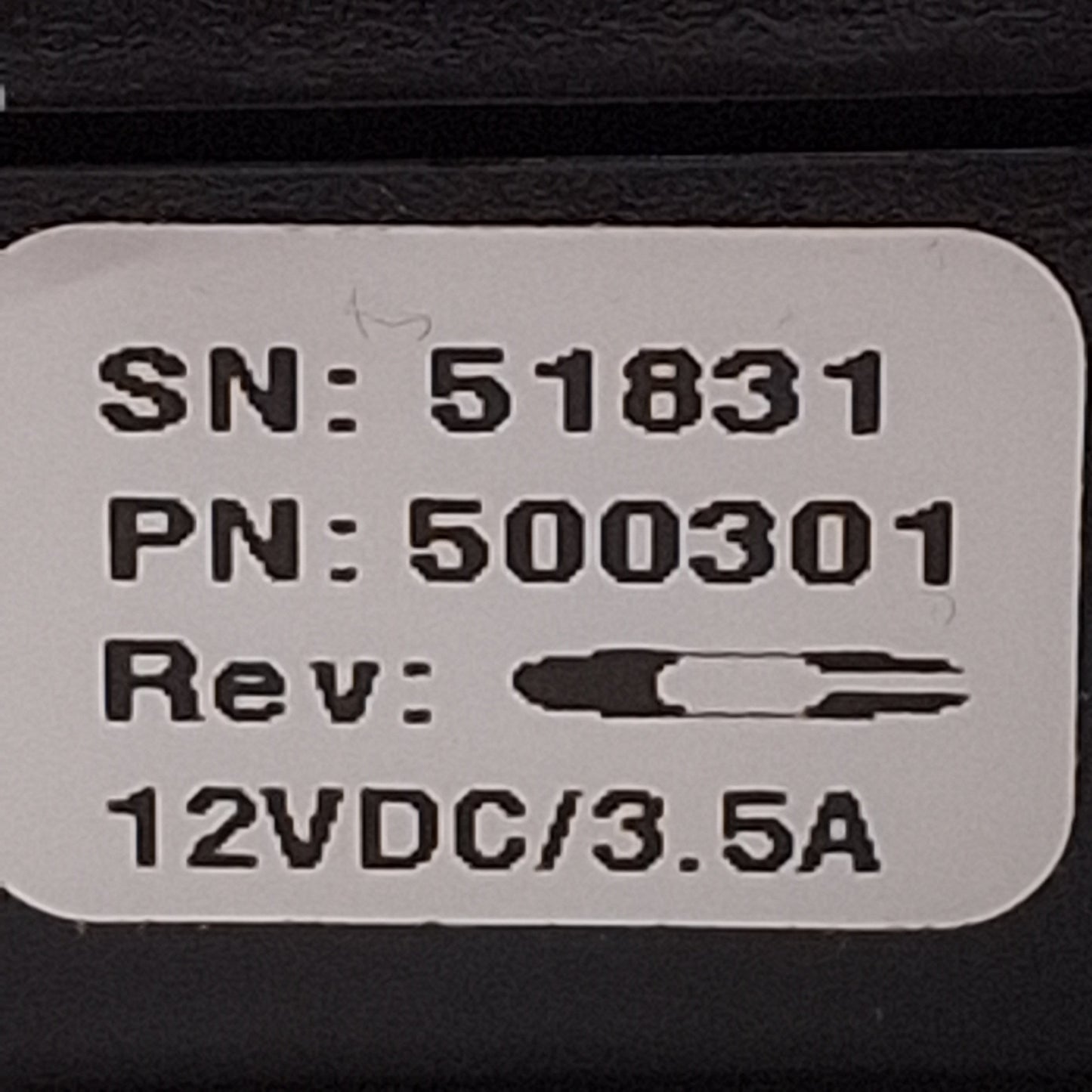 Used RSVI NER 607030 Ring Light LED Illuminator, White, ø2.73in ID, DB9 Male, 12VDC