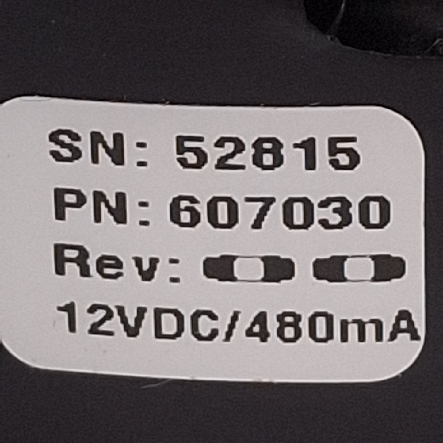 Used RSVI NER 607030 Ring Light LED Illuminator, White, ø2.73in ID, DB9 Male, 12VDC