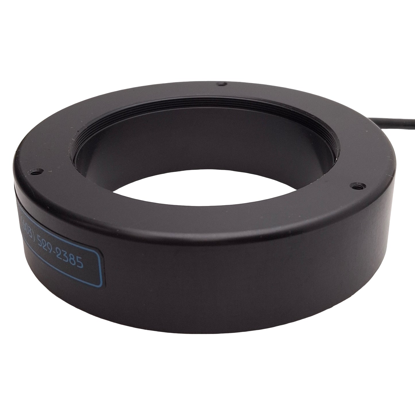 Used RSVI NER 607030 Ring Light LED Illuminator, White, ø2.73in ID, DB9 Male, 12VDC