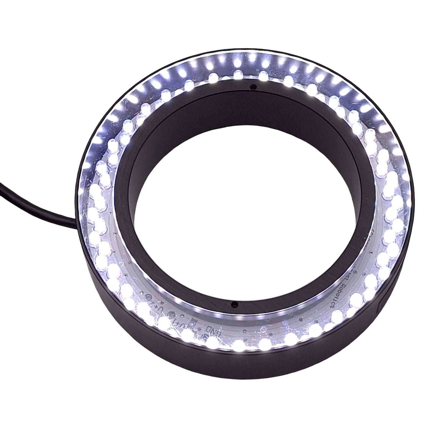 Used RSVI NER 607030 Ring Light LED Illuminator, White, ø2.73in ID, DB9 Male, 12VDC