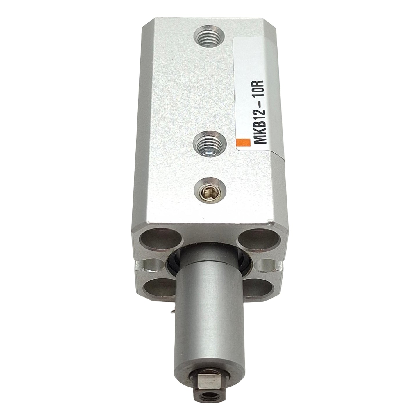 Used SMC MKB12-10R Rotary Clamp Cylinder, ø12mm Bore, 10mm Stroke, 40N, M5, 1.0MPa