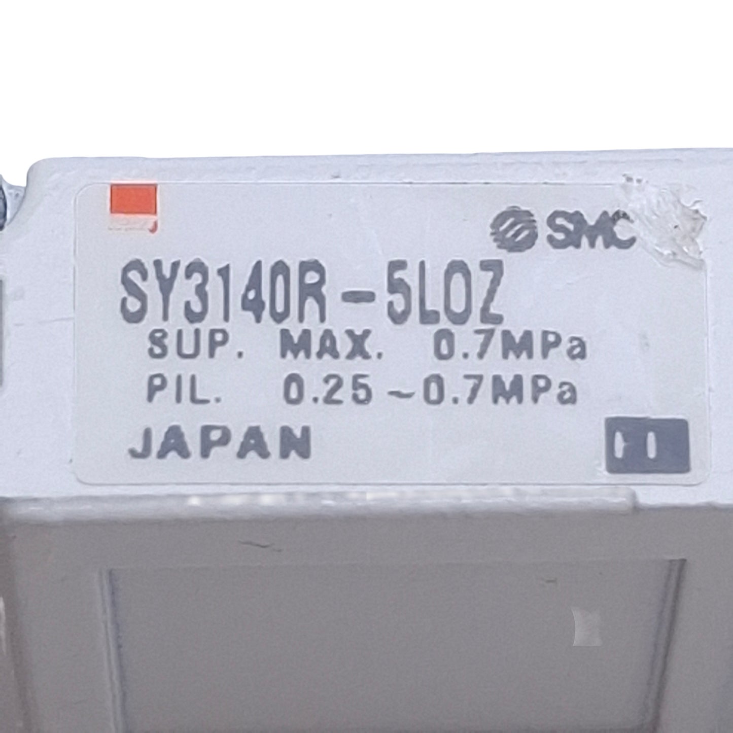 Used SMC SY3140R-5LOZ Solenoid Valve, 2-Pos 5-Port, 0.7MPa Max, 24VDC Coil