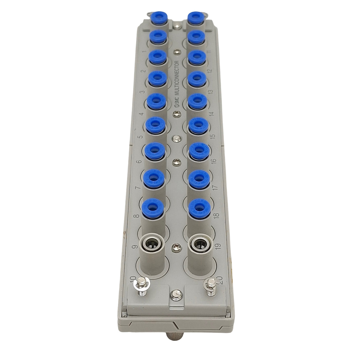 Rectangular Multi Connector SMC KDM20-04 Rectangular Multi-Connector, 20-Port ø4mm One-Touch Tubes ...