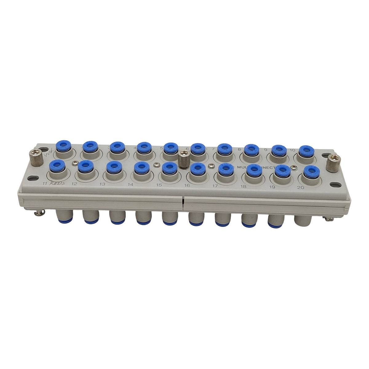 Used SMC KDM20-04 Rectangular Multi-Connector, 20-Port ø4mm One-Touch Tubes, 1MPa