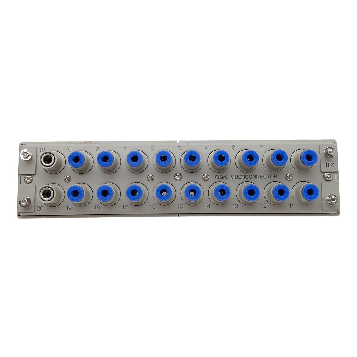 Used SMC KDM20-04 Rectangular Multi-Connector, 20-Port ø4mm One-Touch Tubes, 1MPa