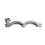 Used Lot of 5 Tri-Clover 211054 Stainless Steel Clamp Sanitary Fitting, Size 2in
