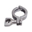 Used Lot of 5 Tri-Clover 211053 Stainless Steel Clamp Sanitary Fittings Size: 1-1/2in