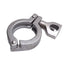 Used Lot of 5 Tri-Clover 211053 Stainless Steel Clamp Sanitary Fittings Size: 1-1/2in