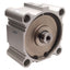 Used SMC NCDQ2WB160-10DCZ Compact Cylinder, ø160mm Bore, 10mm Stroke 145psi 3/8in NPT