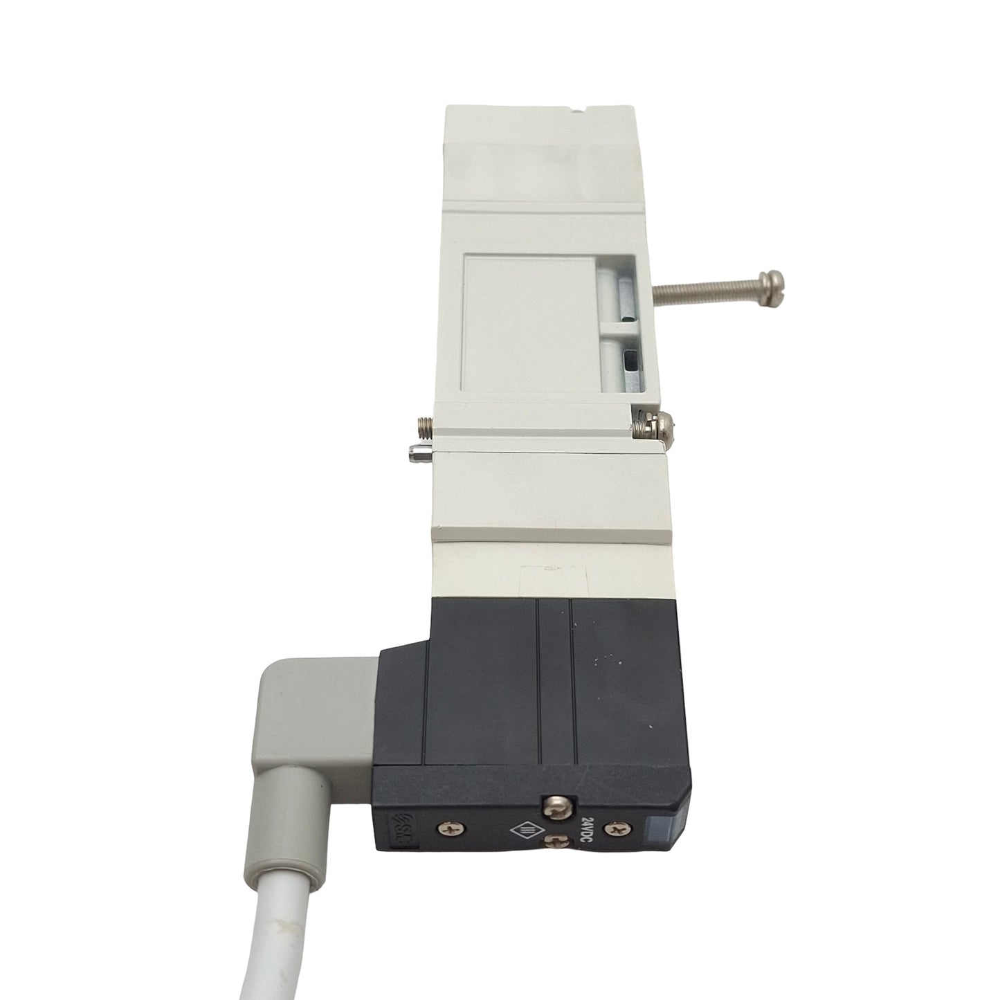 Used SMC SV2400-5W2U Solenoid Valve, 3-Way, 0.2-0.7MPa, 4-Pin M12 Male, 24VDC Coil