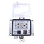 Used Hubbell PR205EB Power & Data Receptacle GFCI, 120VAC/20A Duplex, Ethernet