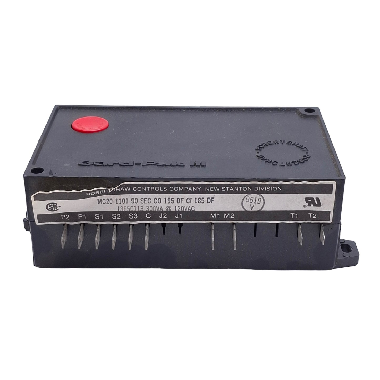 Used Robertshaw MC20-1101 13650113 Gard-Pak III Pilot/Motor Relay, 300VA @ 120VAC