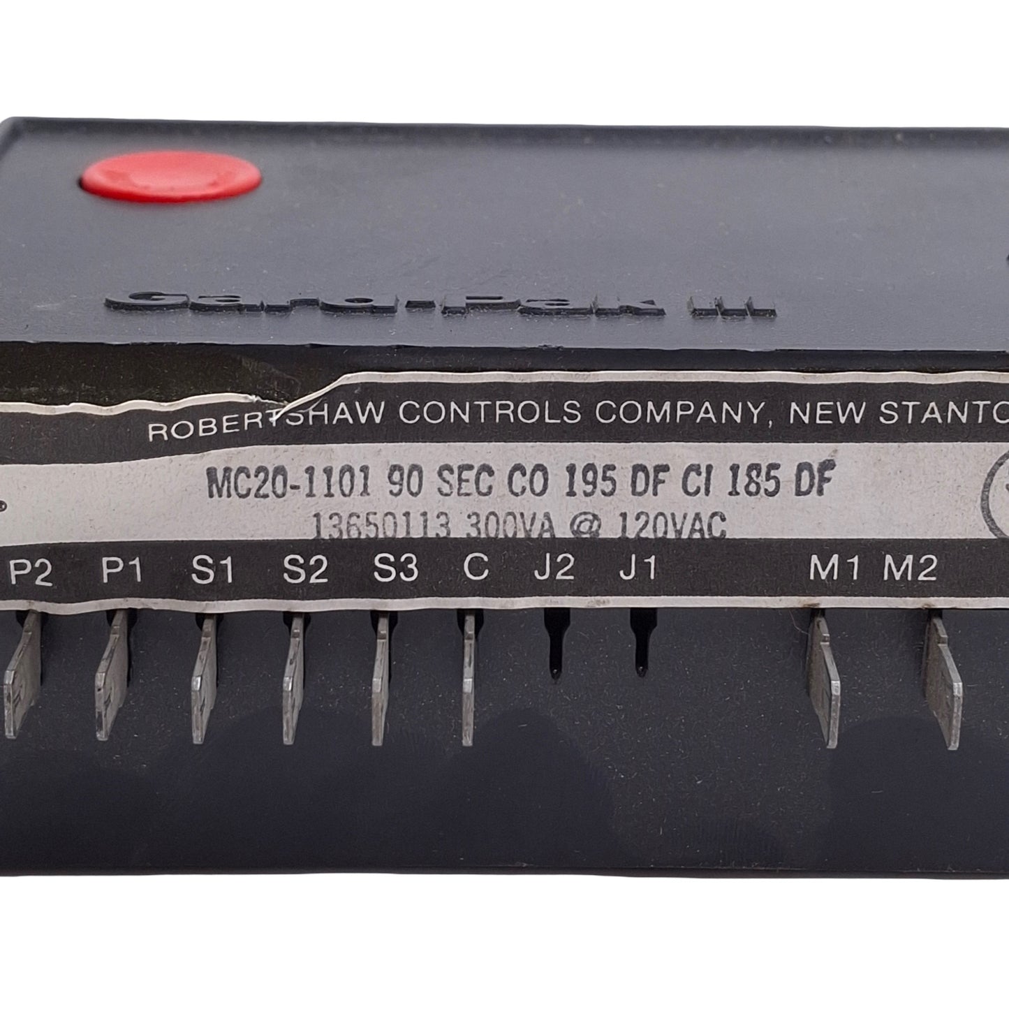 Used Robertshaw MC20-1101 13650113 Gard-Pak III Pilot/Motor Relay, 300VA @ 120VAC