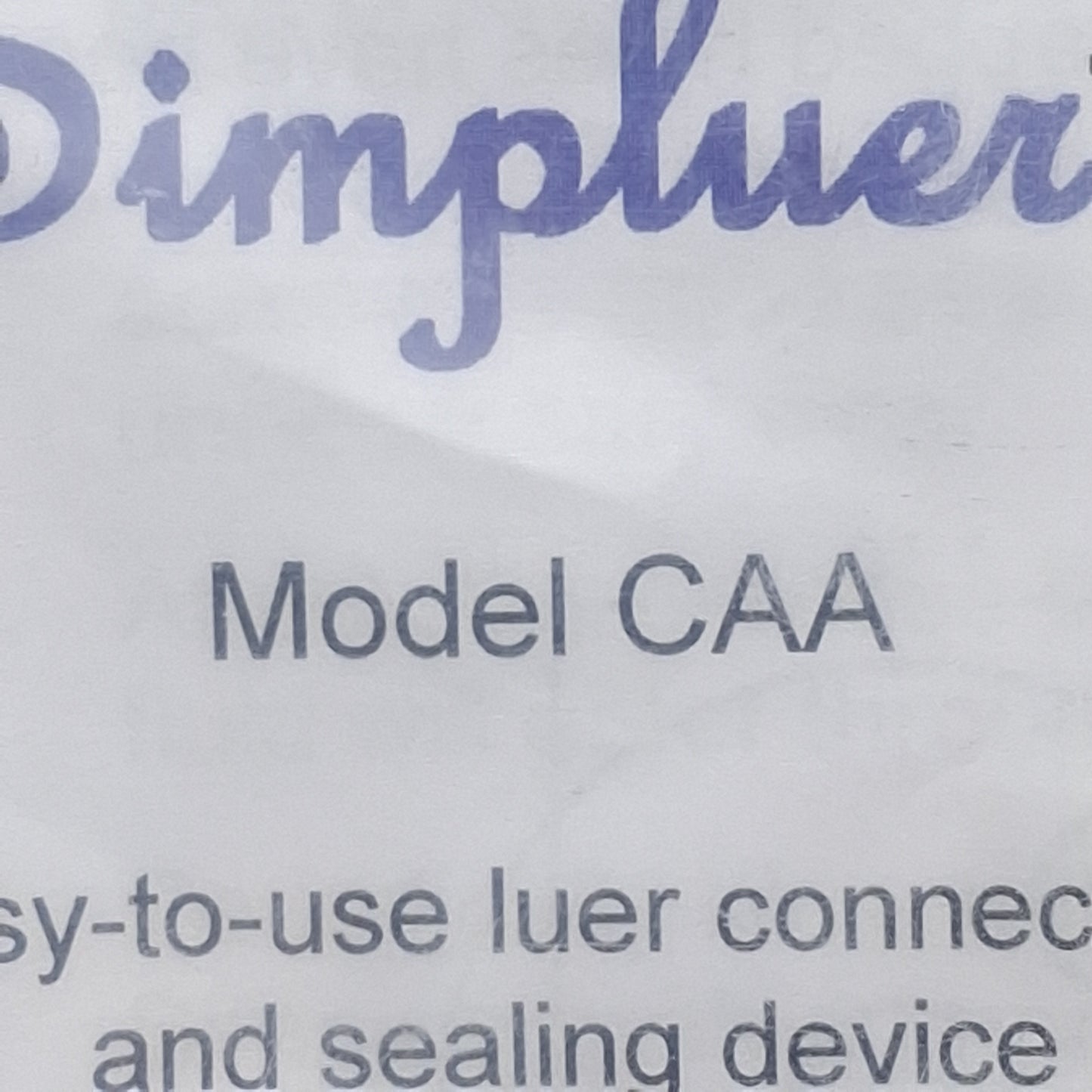 New Blockwise CAA Simpluer Panel-Mount Luer Fitting Quick Connector, 80psi, #10-32